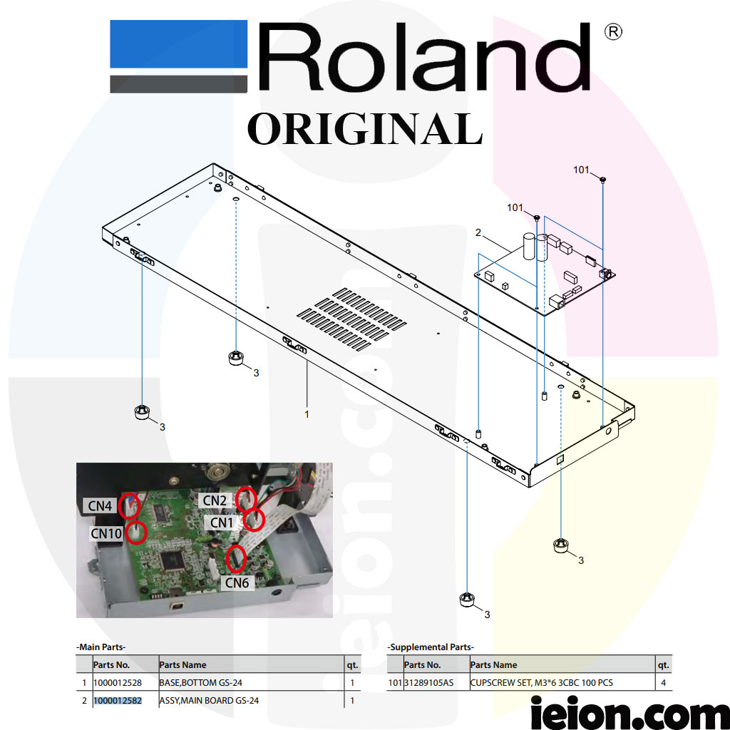 Roland ASSY,MAIN BOARD GS-24 1000012582