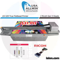 Allwin UV 2513 4 Colors CMYK Ricoh Gen 5 2H Printer Allwin UV 2513 4 Colors CMYK Ricoh Gen 5 2H Printer