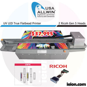Allwin UV 2513 4 Colors CMYK Ricoh Gen 5 2H Printer Allwin UV 2513 4 Colors CMYK Ricoh Gen 5 2H Printer