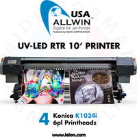 ALLWIN PRINTER UV LED RTR 10' K1024i 6pl 4H ALLWIN PRINTER UV LED RTR 10' K1024i 6pl 4H