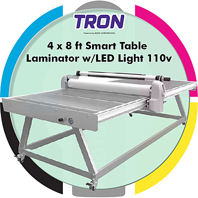 Tron 4 x 8 ft Smart Table Laminator w/LED Light 110v