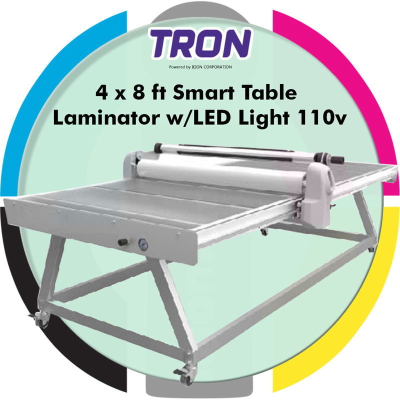 Tron 4 x 8 ft Smart Table Laminator w/LED Light 110v Tron 4 x 8 ft Smart Table Laminator w/LED Light 110v