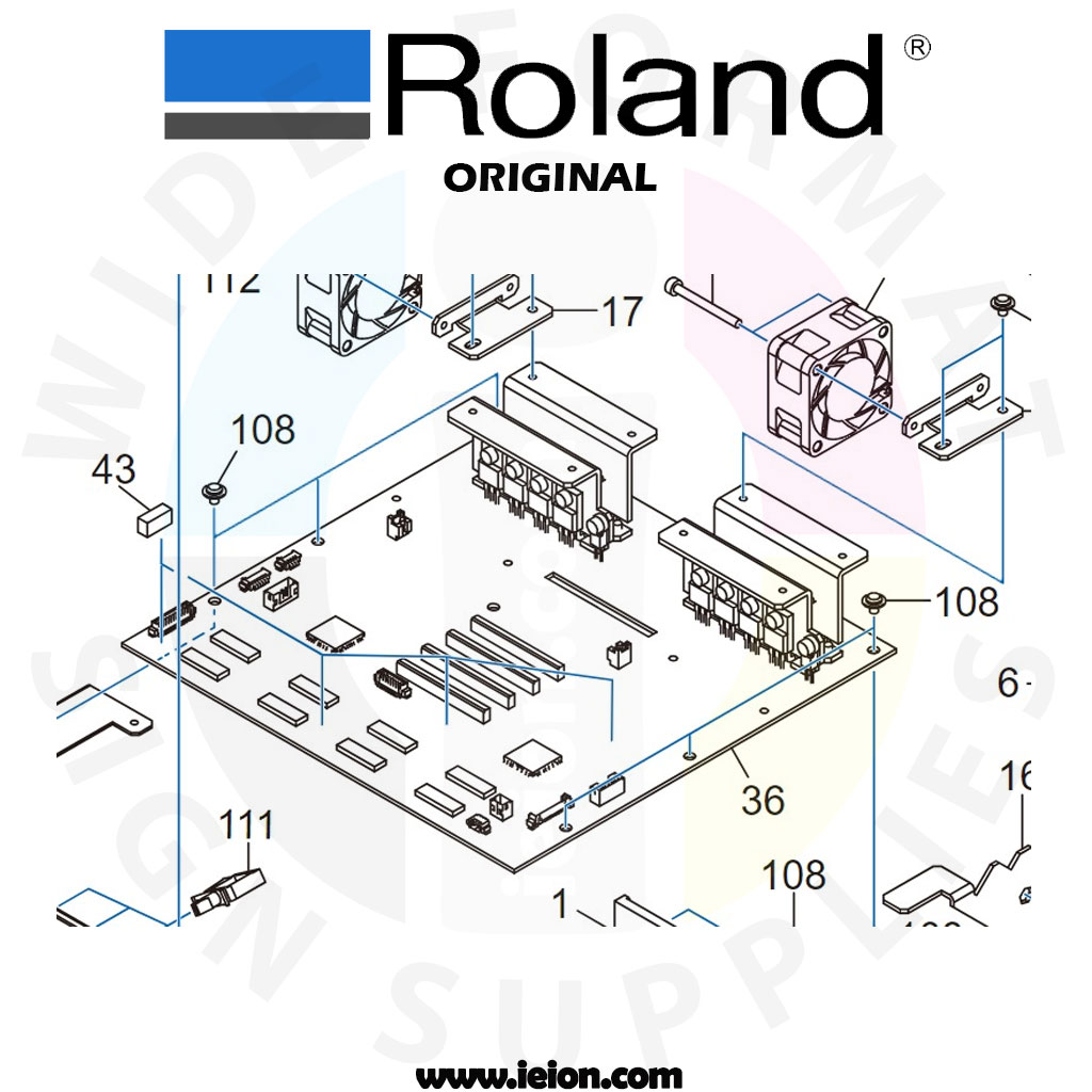 Roland VG-640 ASSY, PRINT CARRIAGE BOARD- 6000002185