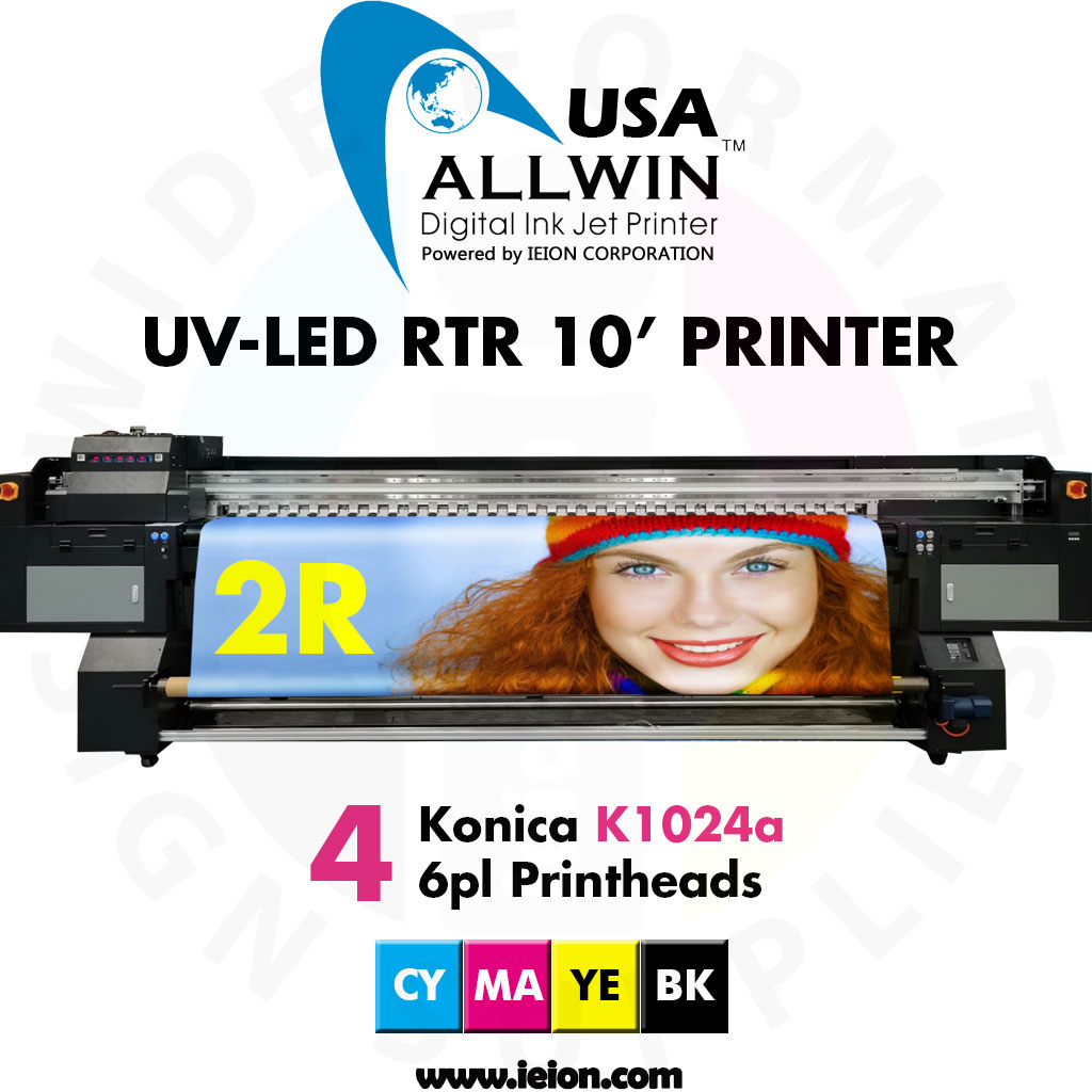 Allwin UV-LED PR Printer 10' K1024a 2R 4H (PR320Ka)