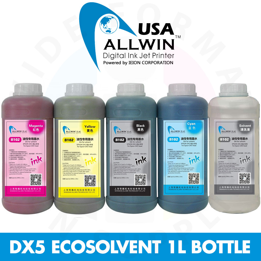 Allwin DX5 Ecosolvent Ink 1 Liter Bottle