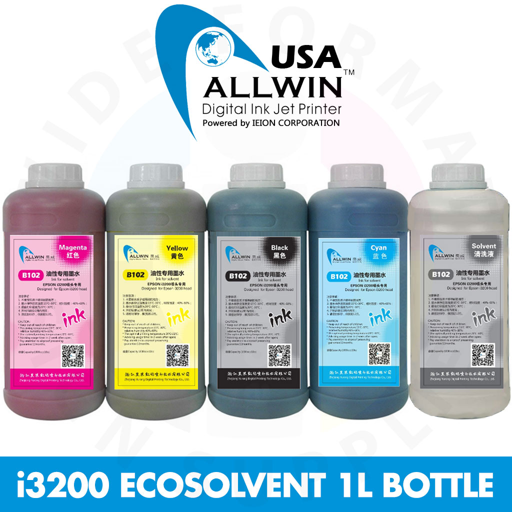 Allwin i3200 Ecosolvent Ink 1 Liter Bottle