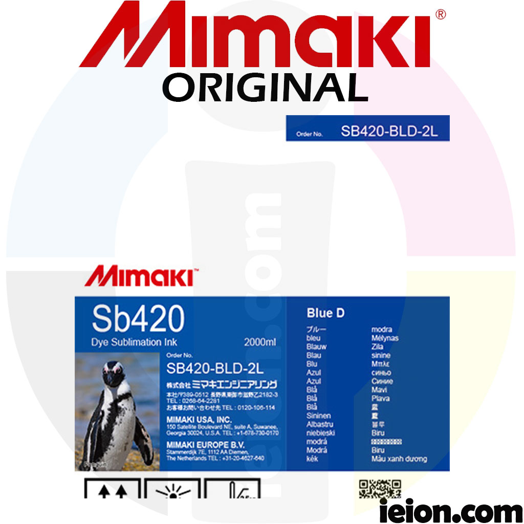 Mimaki Dye Sublimation Ink Sb420 2L Pack Mimaki Dye Sublimation Ink Sb420 2L Pack
