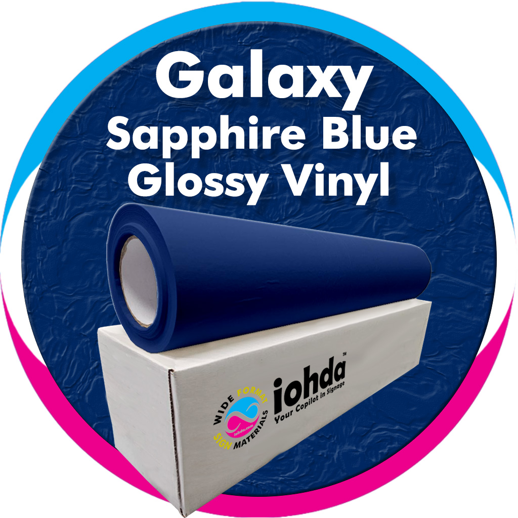 iohda Galaxy Sapphire Blue Glossy Vinyl