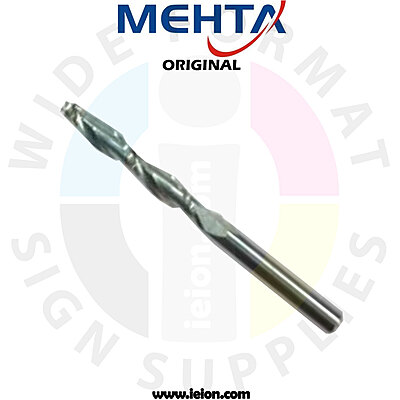 Mehta 2 FLUTE END MILL CUTTER 3x20x40 (Straight & Spiral)