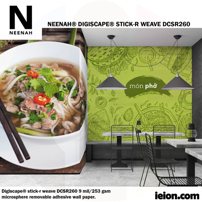 Neenah DigiScape® Stick-R Weave - 9 Mil / 253 gsm DCSR260-100 Neenah DigiScape® Stick-R Weave - 9 Mil / 253 gsm DCSR260-100