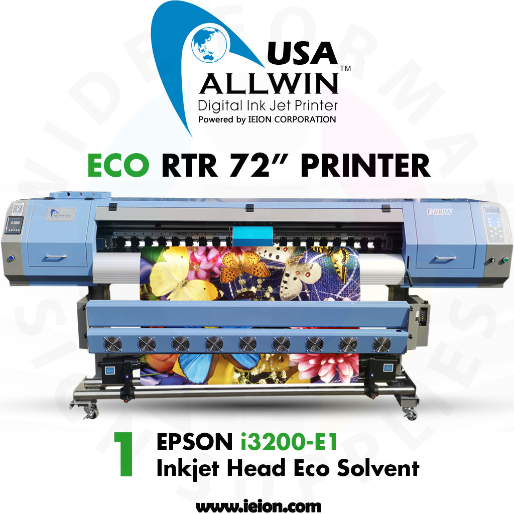 Allwin Eco RTR 72" Printer Epson E3200 1H