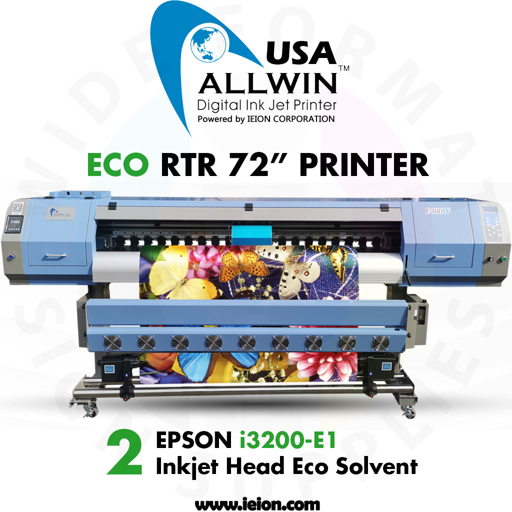Allwin Eco RTR 72" Printer Epson E3200 2H