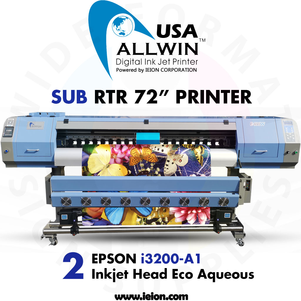 Allwin Sub RTR 72" Printer Epson E3200 2H