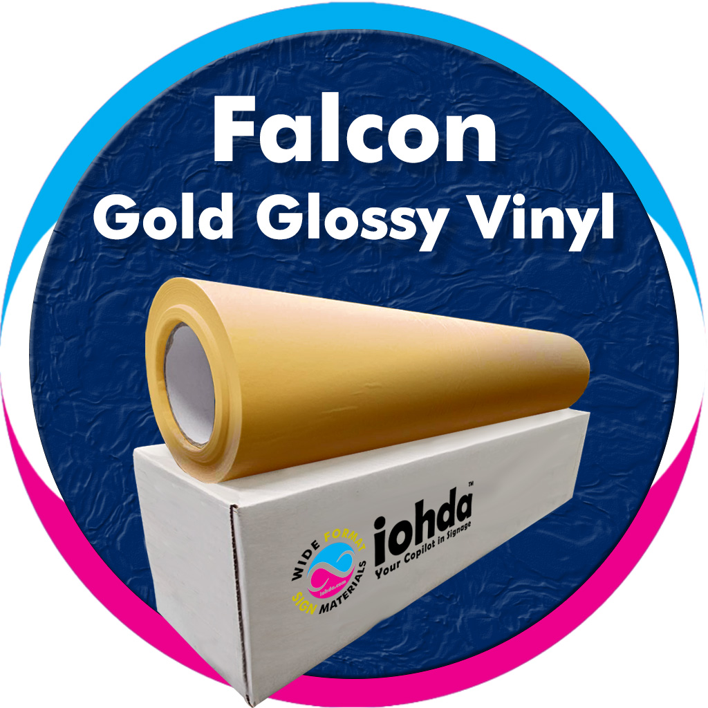 iohda Falcon Gold Glossy Vinyl 48 in x 82 ft