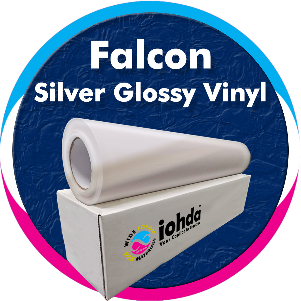 iohda Falcon Silver Glossy Vinyl 48 in x 82 ft