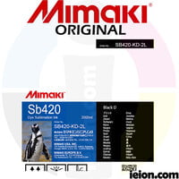 Mimaki Dye Sublimation Ink Sb420 2L Pack Mimaki Dye Sublimation Ink Sb420 2L Pack