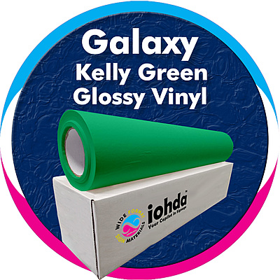 iohda Galaxy Kelly Green Glossy Vinyl 24 in x 150 ft