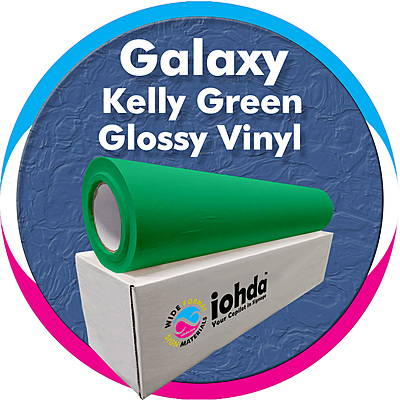 iohda Galaxy Kelly Green Glossy Vinyl 24 in x 150 ft