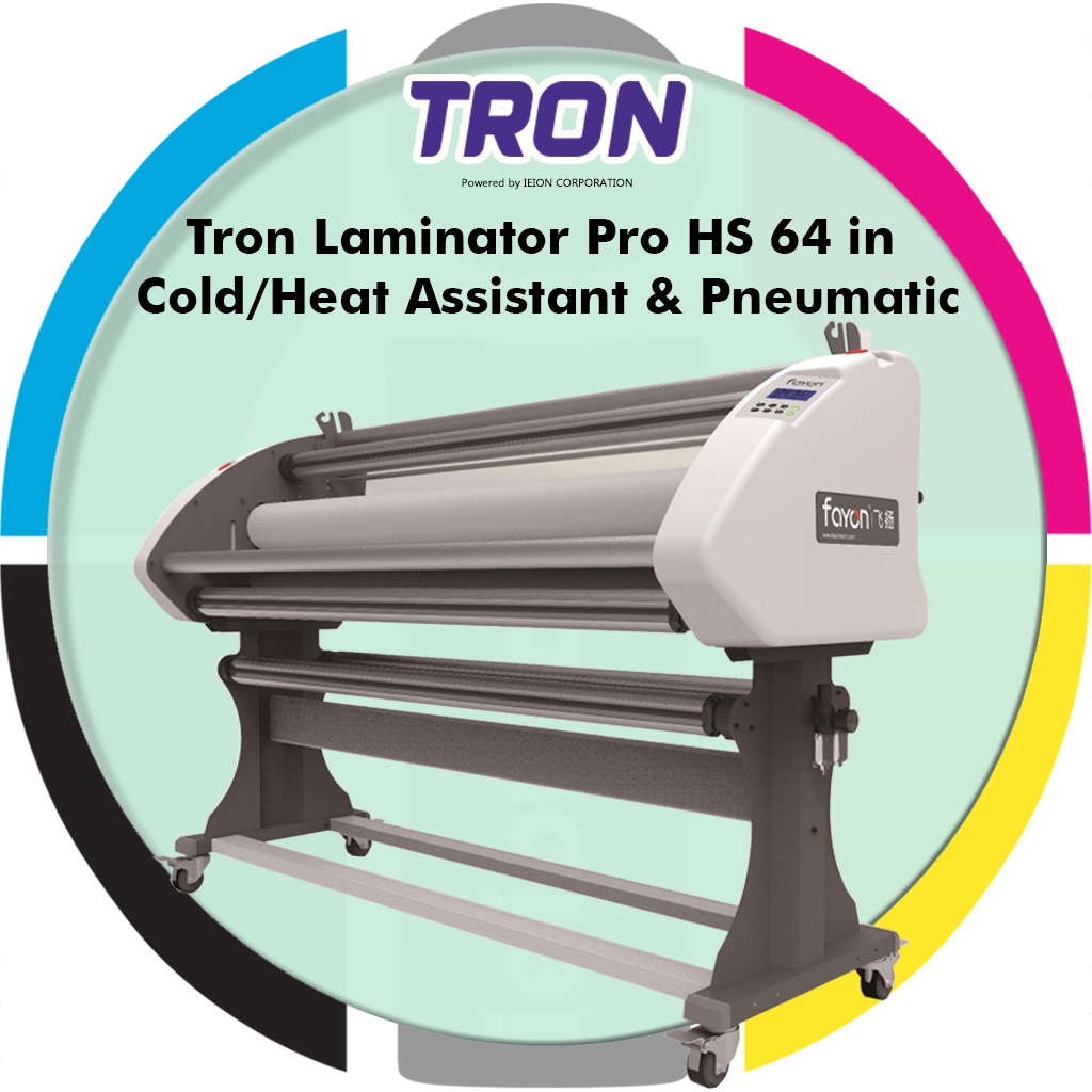 Tron Laminator Pro HS 64 in Cold/Heat Assistant & Pneumatic