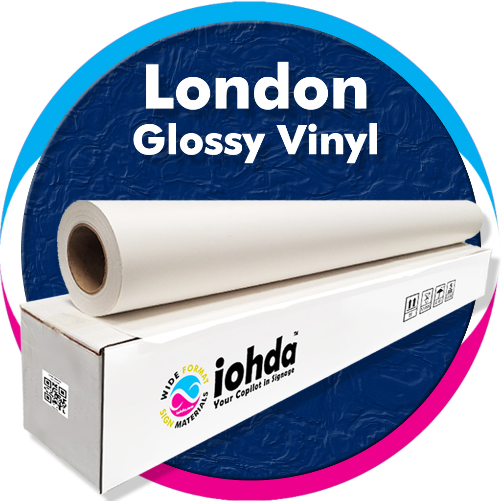 iohda London Glossy Vinyl 54 in x 150 ft