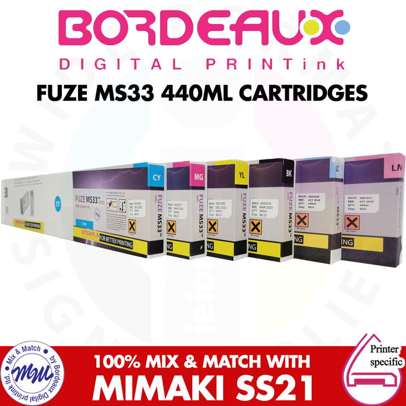 Bordeaux Fuze MS33 440ml Cartridges