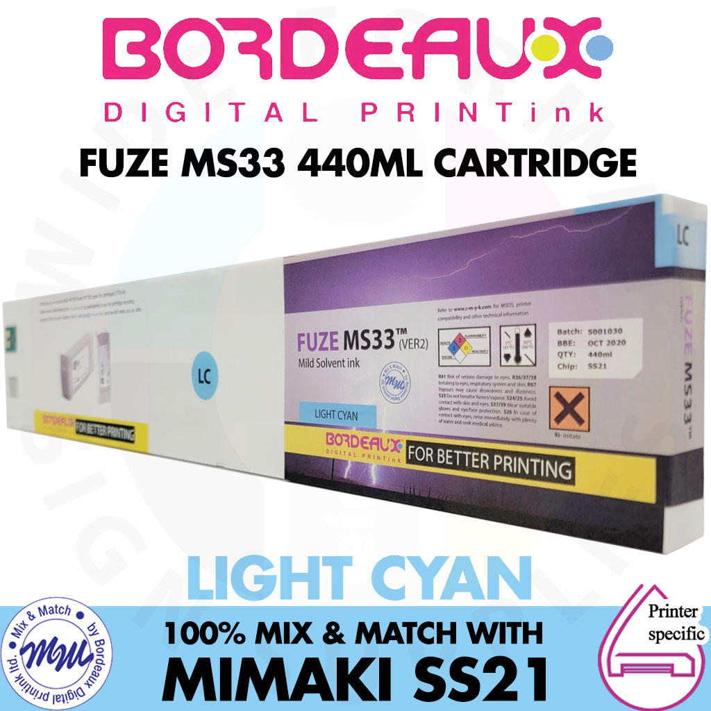 Bordeaux Fuze MS33 440ml Cartridges