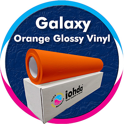 iohda Galaxy Orange Glossy Vinyl 24 in x 150 ft