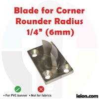 PLASTGrommet Blade for Corner Rounder Radius 1/4�?� (6mm) PLASTGrommet Blade for Corner Rounder Radius 1/4�?� (6mm)