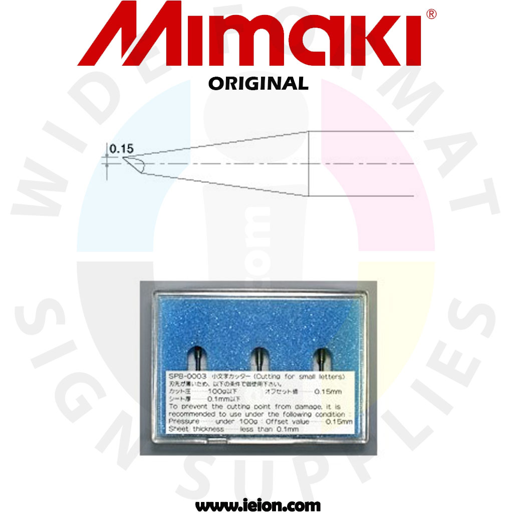 Mimaki 40°/.30 Offset Blade, 3 units. - For Small Letters - SPB-0003