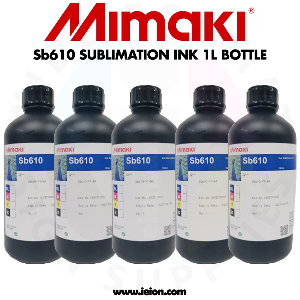 Mimaki SB610 Sublimation Ink, 1-Liter Bottles (I-SB610-X-BA-1) , Contact  American Print Consultants Today!