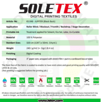 Soletex JUPITER (Black Back) 126"x55yds Soletex JUPITER (Black Back) 126"x55yds