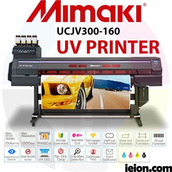 Mimaki UCJV300-160 LED UV Printer Roll to Roll Mimaki UCJV300-160 LED UV Printer Roll to Roll
