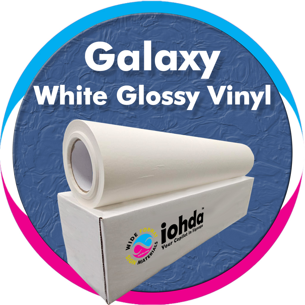 iohda Galaxy White Glossy Vinyl