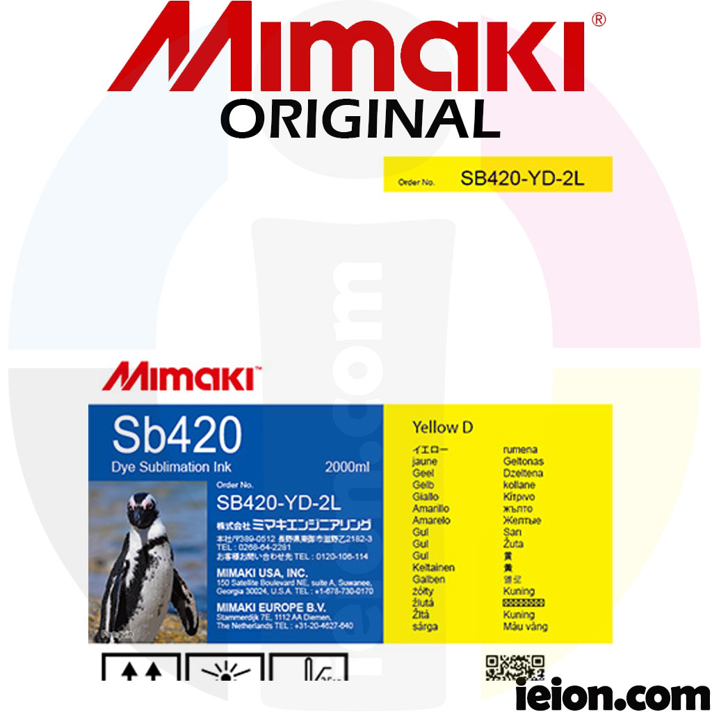 Mimaki Dye Sublimation Ink Sb420 2L Pack Mimaki Dye Sublimation Ink Sb420 2L Pack