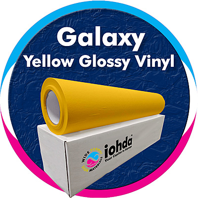 iohda Galaxy Yellow Glossy Vinyl 54 in x 150 ft