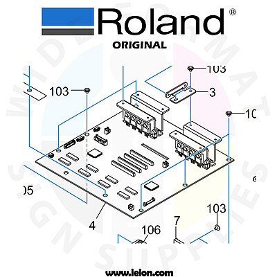 Roland ASSY PRINT CARRIAGE BOARD- CG2032
