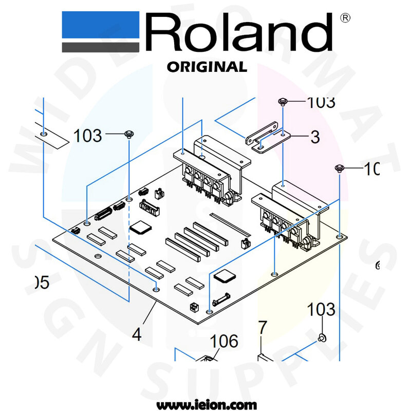 Roland ASSY PRINT CARRIAGE BOARD- CG2032 Roland ASSY PRINT CARRIAGE BOARD- CG2032
