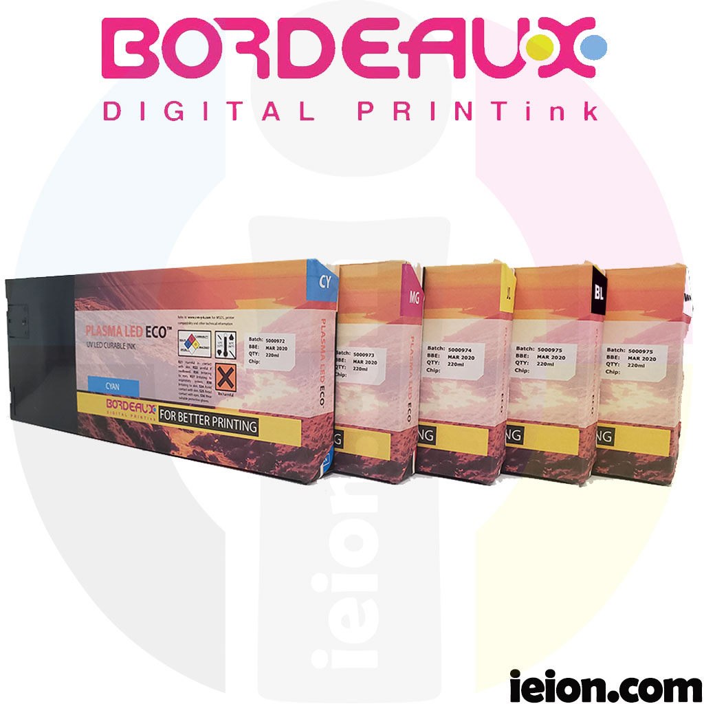 Bordeaux PLASMA LED ECO 220ml cartridges for Roland Bordeaux PLASMA LED ECO 220ml cartridges for Roland