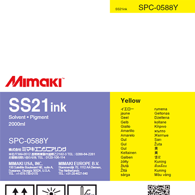 Mimaki SS21 Solvent Ink Pack Mimaki SS21 Solvent Ink Pack