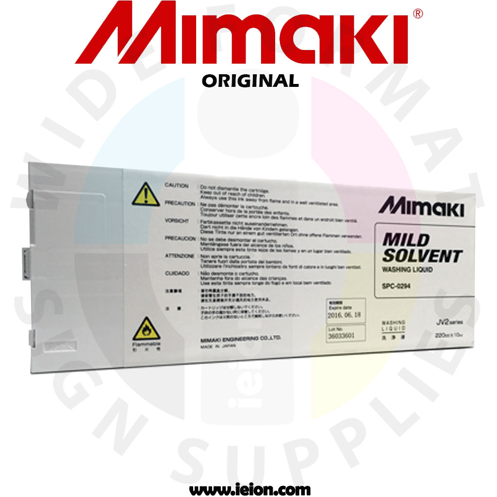 Mimaki Cleaning Wash Cartridge - MS Wash Cartridge 220cc for Solvent Ink -SPC-0294