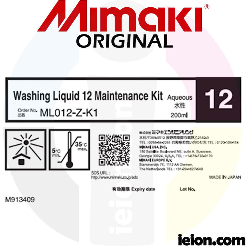 Mimaki Washing Liquid 12 Maintenance Kit 200ml bottle